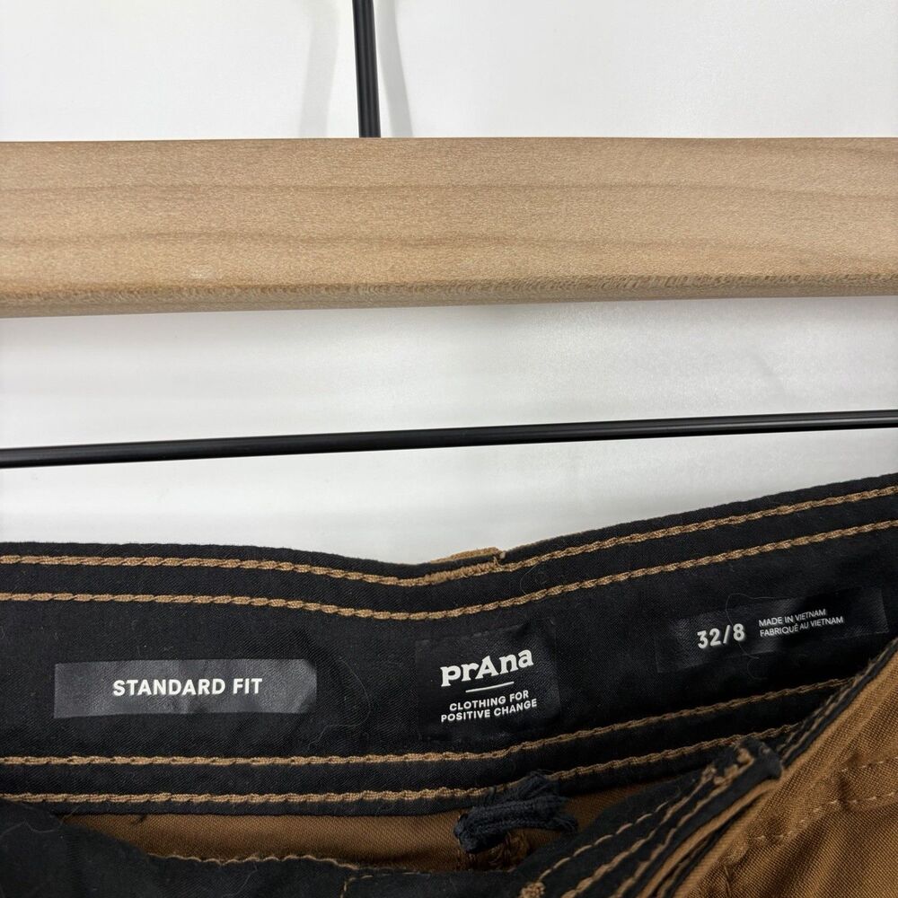 Prana Stretch Zion Shorts 32x8 Mens Rust Brown Cargo Hiking Trail Outdoor Belt - Picture 3 of 8